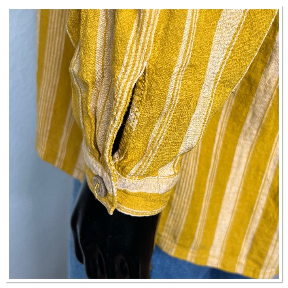 Free People We The Free Summer Breeze
Stripe Button Down Sz S Linen/Viscose - Picture 7 of 14